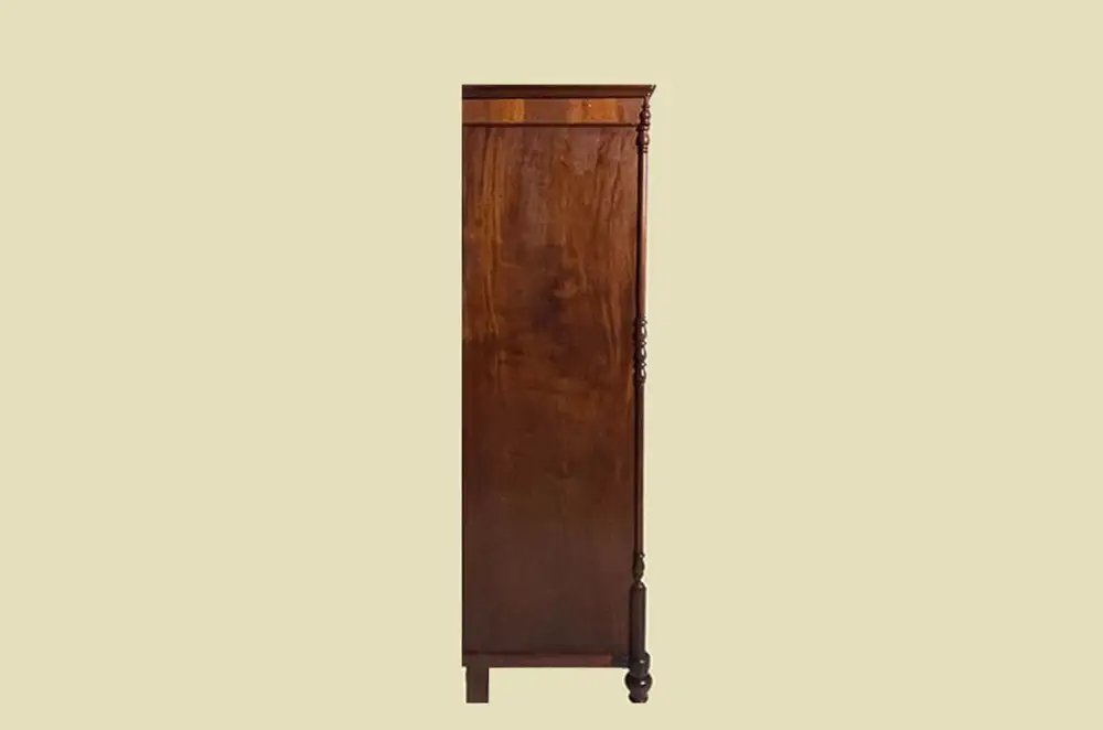 ANTIK Schrank Biedermeier VINTAGE Mahagoni Wäsche Kleiderschrank von 1820 15
