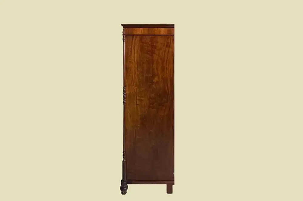 ANTIK Schrank Biedermeier VINTAGE Mahagoni Wäsche Kleiderschrank von 1820 17