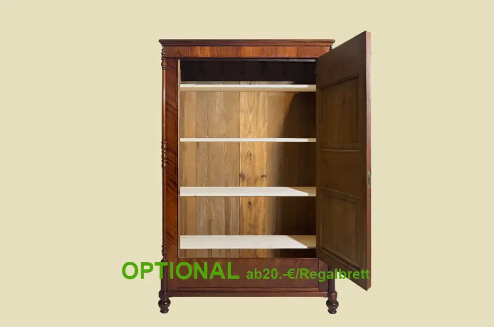 ANTIK Schrank Biedermeier VINTAGE Mahagoni Wäsche Kleiderschrank von 1820 4