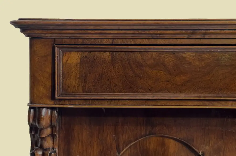 Große 90cm Kommode ANTIK Biedermeier VINTAGE Mahagoni Halbschrank von 1820 10