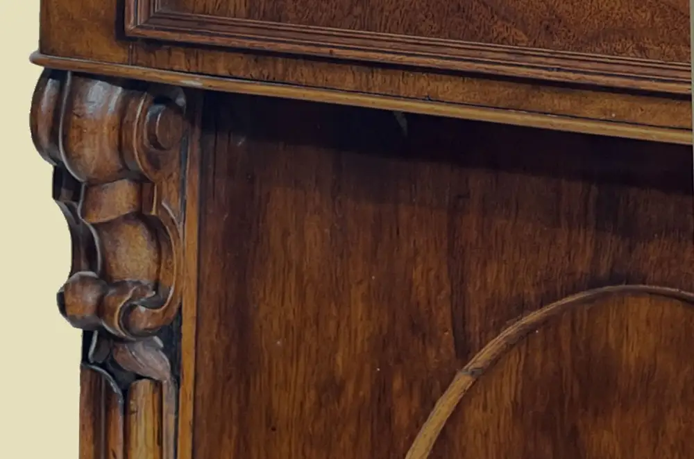 Große 90cm Kommode ANTIK Biedermeier VINTAGE Mahagoni Halbschrank von 1820 11
