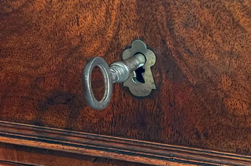 Große 90cm Kommode ANTIK Biedermeier VINTAGE Mahagoni Halbschrank von 1820 14