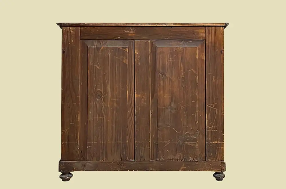 Große 90cm Kommode ANTIK Biedermeier VINTAGE Mahagoni Halbschrank von 1820 17