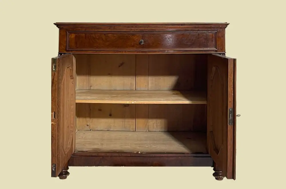 Große 90cm Kommode ANTIK Biedermeier VINTAGE Mahagoni Halbschrank von 1820 3