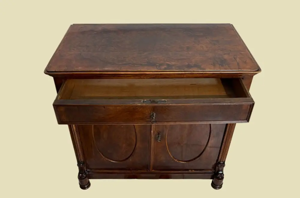 Große 90cm Kommode ANTIK Biedermeier VINTAGE Mahagoni Halbschrank von 1820 5