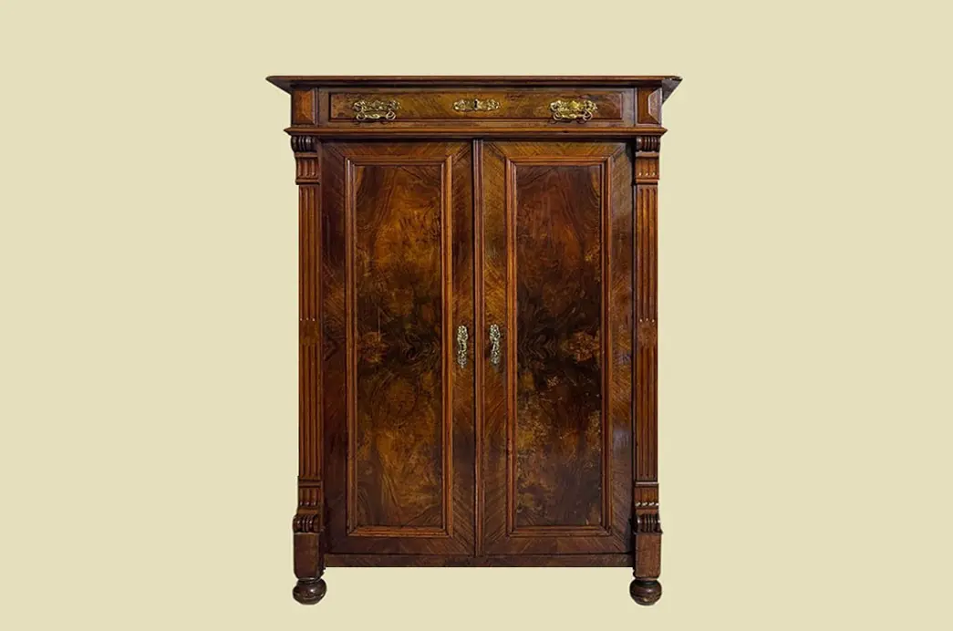 Vertiko ANTIK Gründerzeit VINTAGE Nußbaum Kommode Schrank von 1880