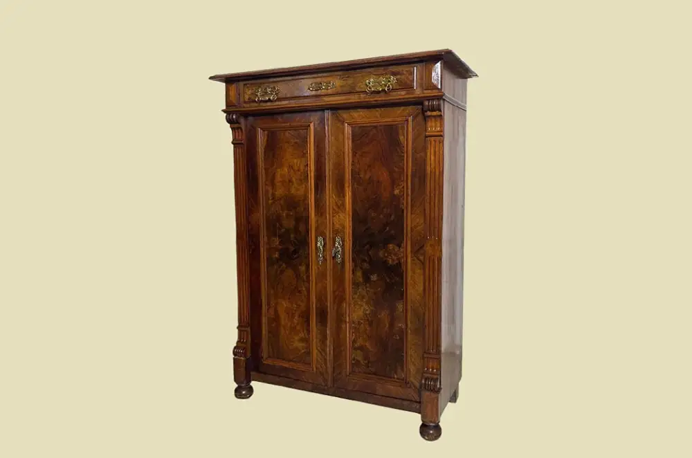 Vertiko ANTIK Gründerzeit VINTAGE Nußbaum Kommode Schrank von 1880 1