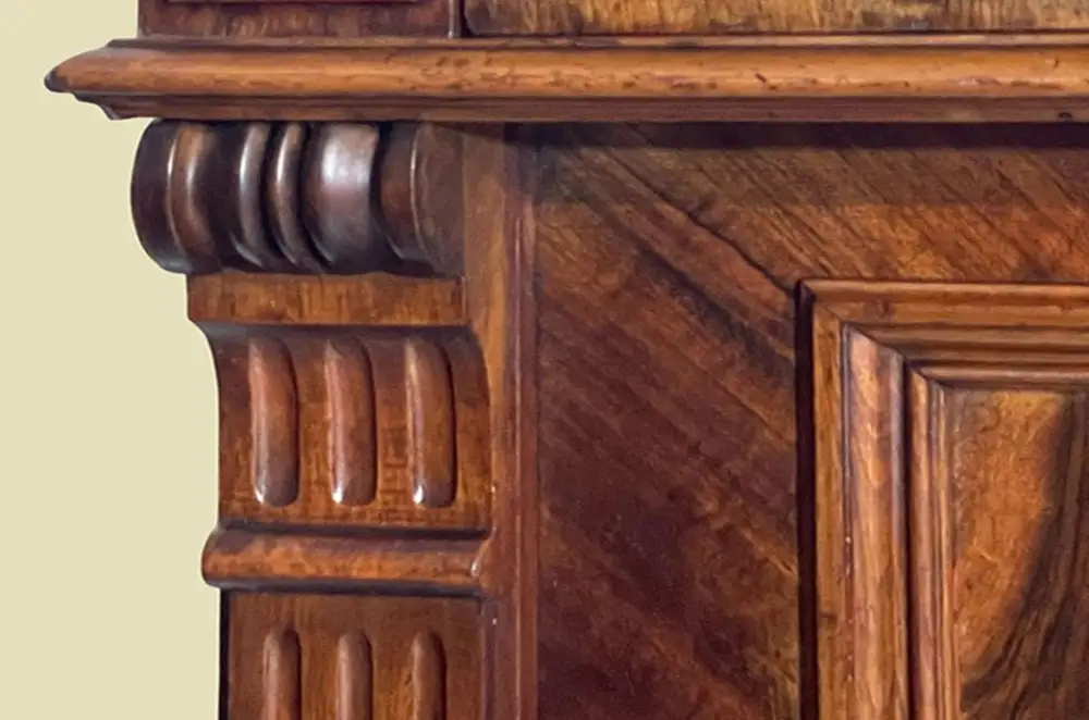 Vertiko ANTIK Gründerzeit VINTAGE Nußbaum Kommode Schrank von 1880 10