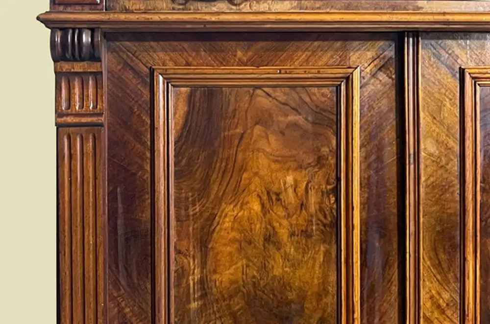 Vertiko ANTIK Gründerzeit VINTAGE Nußbaum Kommode Schrank von 1880 11