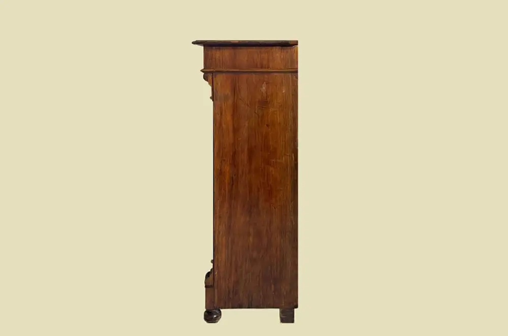 Vertiko ANTIK Gründerzeit VINTAGE Nußbaum Kommode Schrank von 1880 17
