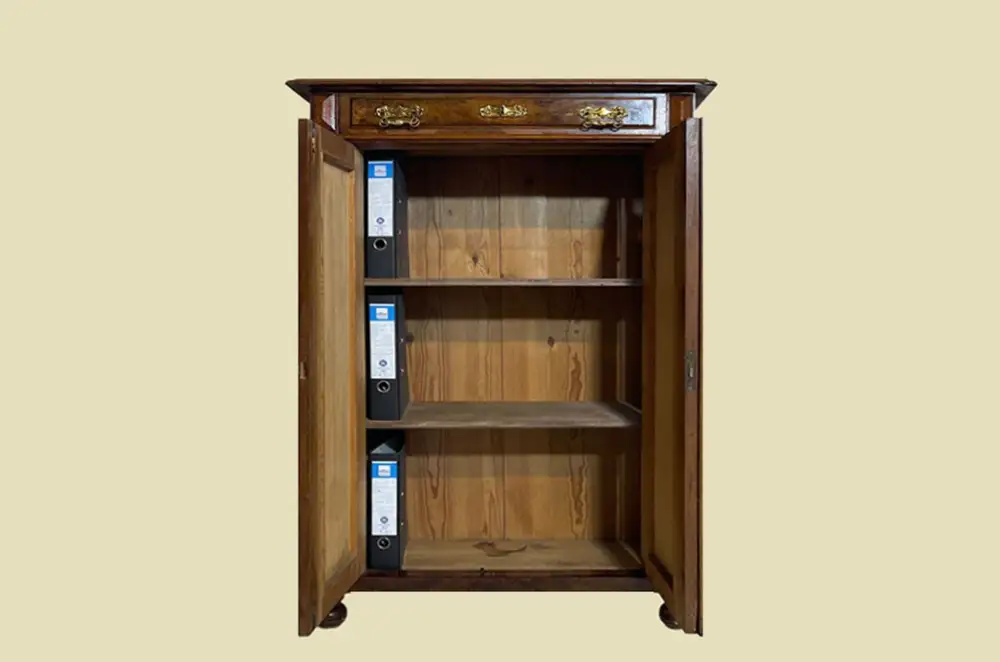 Vertiko ANTIK Gründerzeit VINTAGE Nußbaum Kommode Schrank von 1880 3