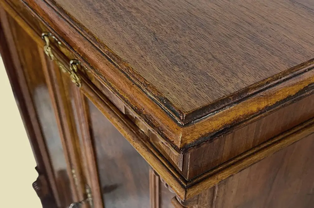 Vertiko ANTIK Gründerzeit VINTAGE Nußbaum Kommode Schrank von 1880 7