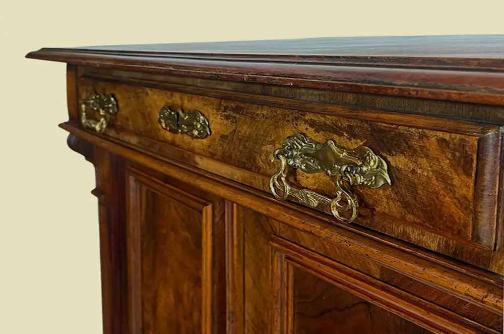 Vertiko ANTIK Gründerzeit VINTAGE Nußbaum Kommode Schrank von 1880 8
