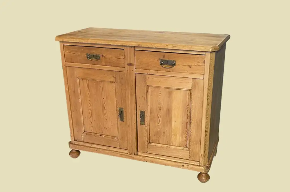 Große Kommode ANTIK Jugendstil VINTAGE Weichholz Anrichte Buffet Sidebord v 1920 2