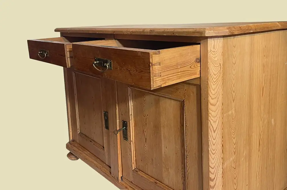 Große Kommode ANTIK Jugendstil VINTAGE Weichholz Anrichte Buffet Sidebord v 1920 7