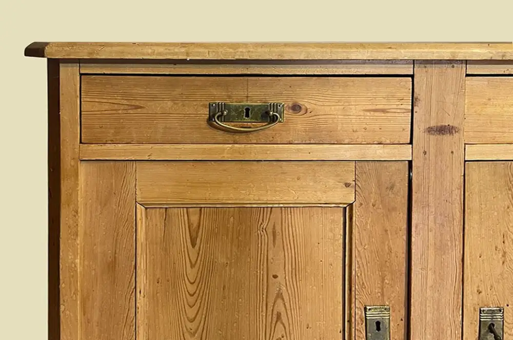 Große Kommode ANTIK Jugendstil VINTAGE Weichholz Anrichte Buffet Sidebord v 1920 9