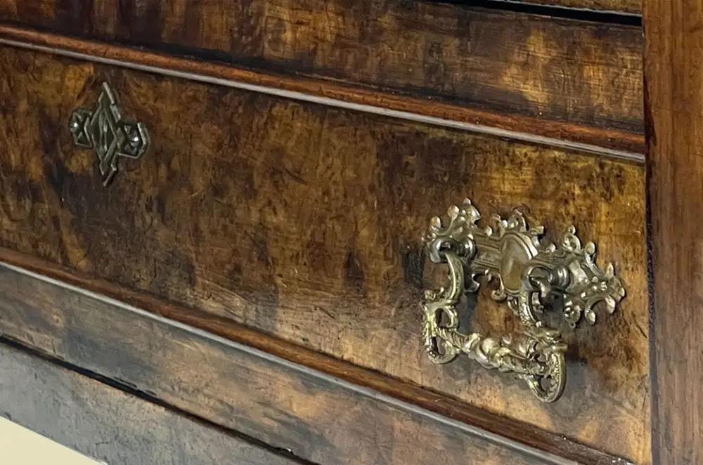 Kleiderschrank ANTIK Gründerzeit VINTAGE Nußbaum Schrank von 1880 14
