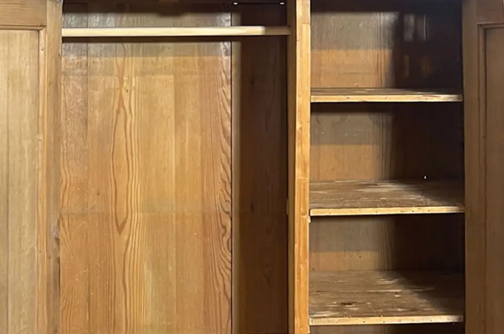 Kleiderschrank ANTIK Gründerzeit VINTAGE Nußbaum Schrank von 1880 7