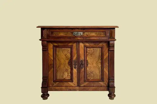 Kommode ANTIK Gründerzeit VINTAGE Nußbaum Halbschrank Schrank von 1880