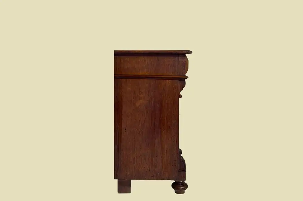 Kommode ANTIK Gründerzeit VINTAGE Nußbaum Halbschrank Schrank von 1880 13