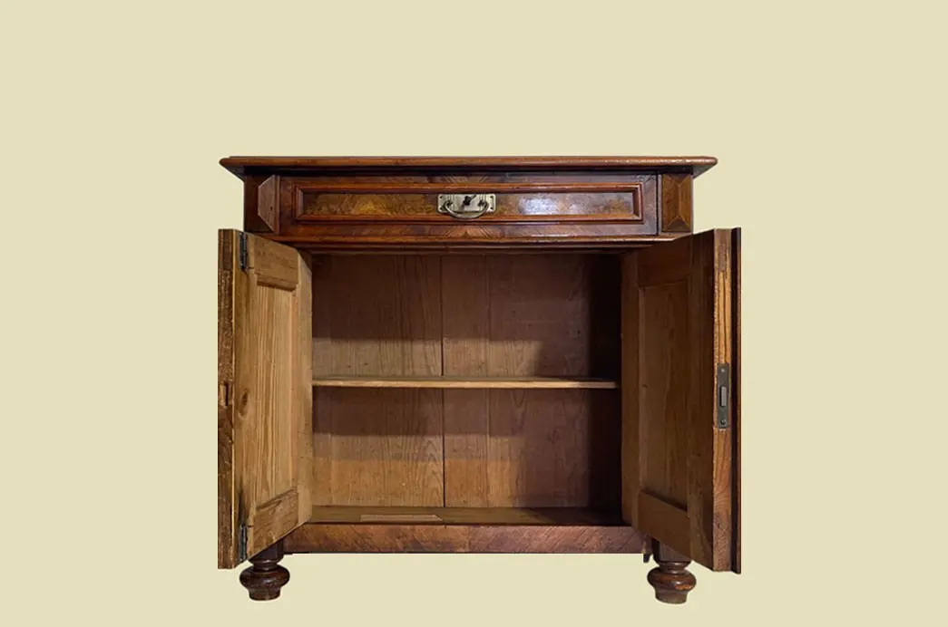 Kommode ANTIK Gründerzeit VINTAGE Nußbaum Halbschrank Schrank von 1880 3