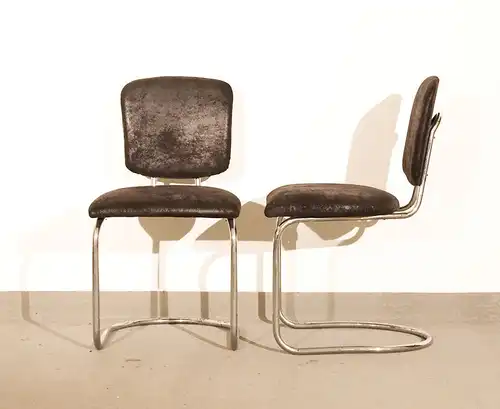 Paar Stühle Original Freischwinger Bauhaus Thonet ST 17