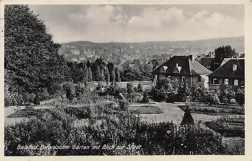 alte orig. AK Bielefeld Botanischer Garten 1938