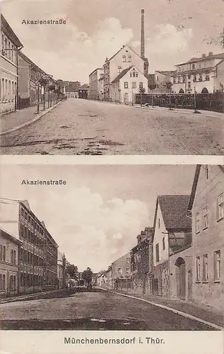 alte orig. AK Münchenbernsdorf b Tautendorf Bocka Akazienstrasse 1939 Vorkrieg