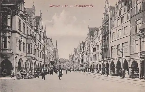 alte orig. AK Münster Prinzipalmarkt Vorkrieg