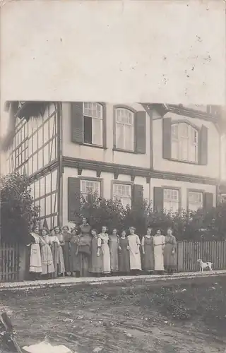 alte orig. AK Ilsenburg Harz Angestellte einer Pension o.ä. Echt-Photo-AK 1913 Vorkrieg