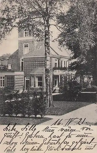 alte orig. AK Lennep b Remscheid Gebäude Villa Haus Pension? von 1921 Vorkrieg