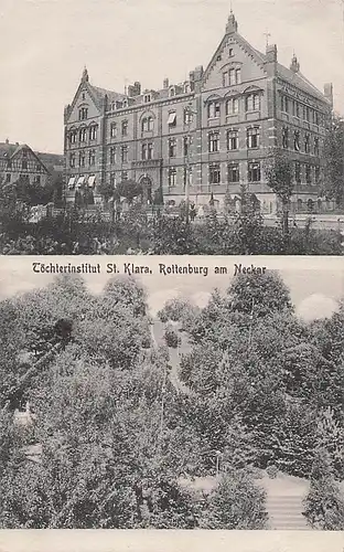 alte orig. AK Rottenburg a. Neckar Töchterheim Institut St. Klara 1911 Vorkrieg