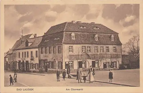 alte orig. AK Bad Lausigk Bad Lausick Am Obermarkt 1912 Vorkrieg