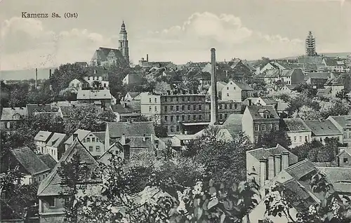 alte orig. AK Kamenz Ost- Panorama 1907 Vorkrieg