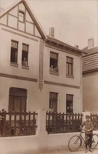 alte orig. AK Minden i. Westfalen private Echt-Photo-AK Wohnhaus 1912 Vorkrieg