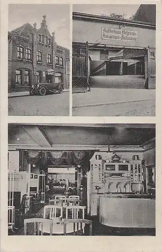 alte orig. AK Osterburg b Stendal Altmark Cafe Behrends Auto Autogaragen 1930 Vorkrieg