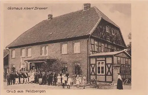alte orig. AK Feldbergen b Söhlde Salzgitter Gasthaus Albert Bremer Vorkrieg