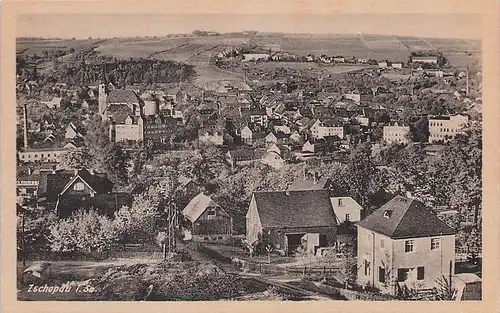 alte orig. AK Zschopau i. Sachsen Strasse und Häuser Vorkrieg