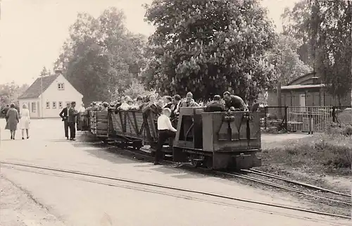 alte orig. AK Freistatt b Sulingen Kirchdorf Feldbahn Eisenbahn Schmalspur ca. 60er Jahre