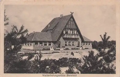 alte orig. AK Bielefeld Gasthaus Walderholungsstätte 1926 Vorkrieg