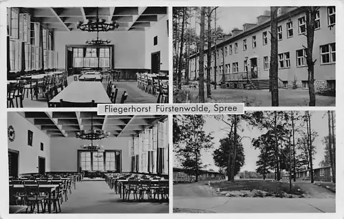 alte orig. AK Fürstenwalde a. Spree Fliegerhorst Flugplatz Luftwaffe Flugzeug Flieger Vorkrieg