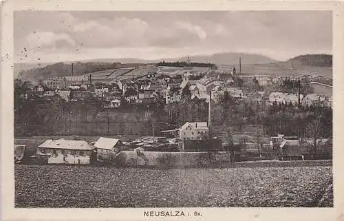 alte orig. AK Neusalza Spremberg Sachsen b Zittau Partie am Stadtrand 1913 Vorkrieg