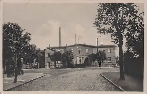 alte orig. AK Ortrand b Lauchhammer Elsterwerda Bahnhof 1938 Vorkrieg