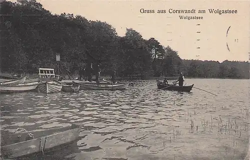 alte orig. AK Corswandt Korswandt Usedom Heringsdorf Wolgastsee 1913 Vorkrieg