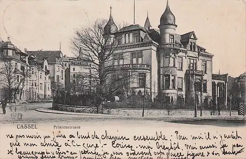 alte orig. AK Cassel Kassel Prinzenstrasse 1907 Vorkrieg