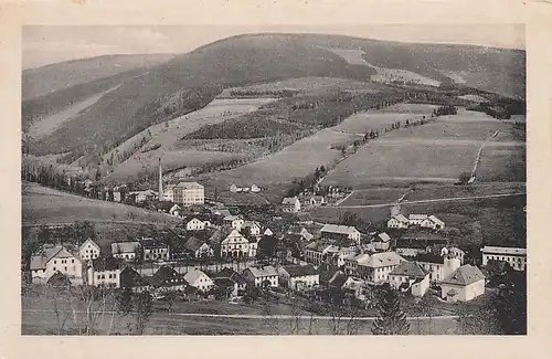 alte orig. AK Schwarzenthal Riesengebirge b Hohenelbe Sudeten Häuser Vorkrieg