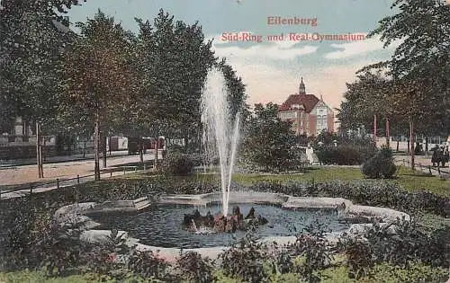 alte orig. AK Eilenburg b Leipzig Süd-Ring 1917 Vorkrieg