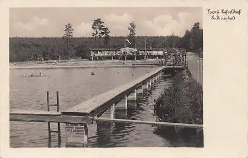 alte orig. AK Sorau Seifersdorf Żary Niederlausitz b Muskau Forst Badeanstalt Vorkrieg