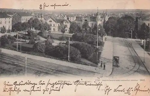 alte orig. AK Weimar Jubiläumsplatz 1903 Vorkrieg