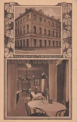 alte orig. AK Düsseldorf Weinrestaurant Rosenkränzchen 1917 Vorkrieg